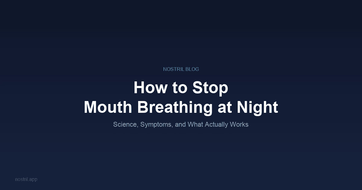 Mouth breathing at night